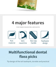 Load image into Gallery viewer, Biodegradable Floss Picks Sticks
