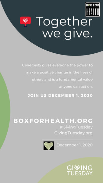 GivingTuesday- Join Box for Health to Make a Difference Today