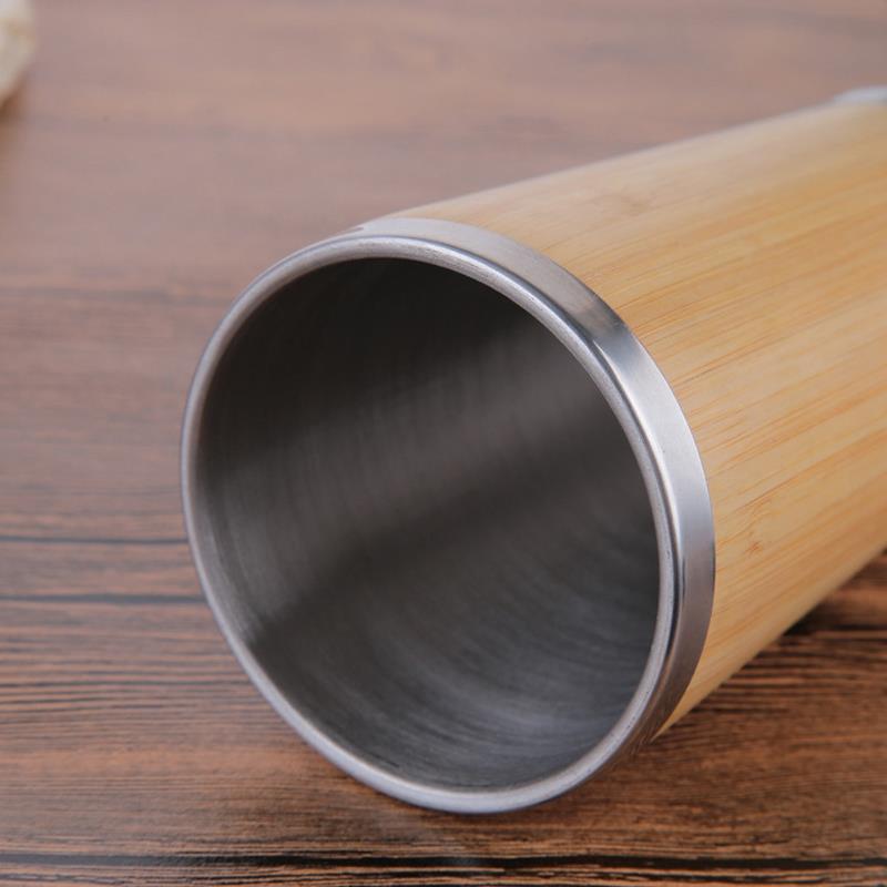 Bamboo and Stainless Steel Travel Mug – Box for Health